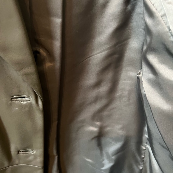 Olive Green leather jacket - Picture 7 of 8